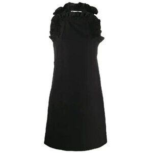 Givenchy NEW womens short black ruffle dress BNWT size 36